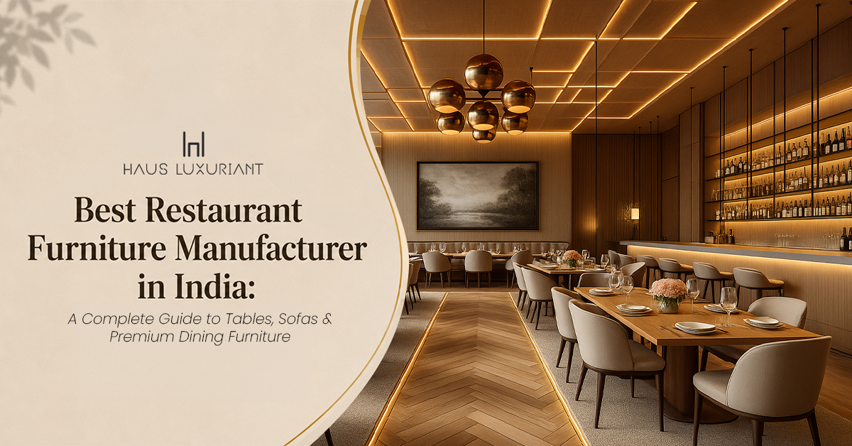Best Restaurant Furniture Manufacturer in India